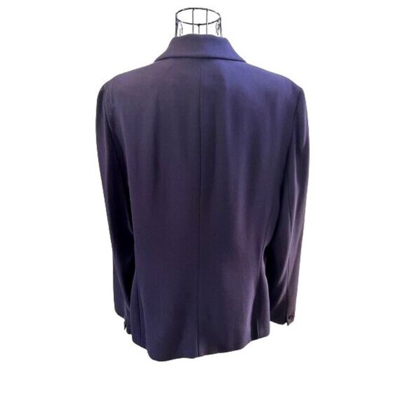 JONES NEW YORK Essentials Navy 3-Button Jacket With Hidden Pockets SZ 14 - Picture 2 of 8